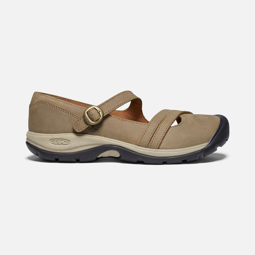 Keen Slip-On Kadın Haki - Presidio Ii Cross Strap - Türkiye EMHF82461